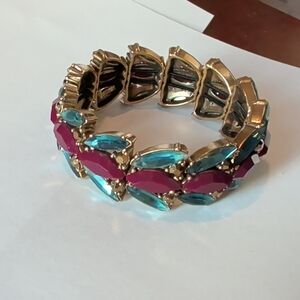 Elegant Gold and Pink Bracelet